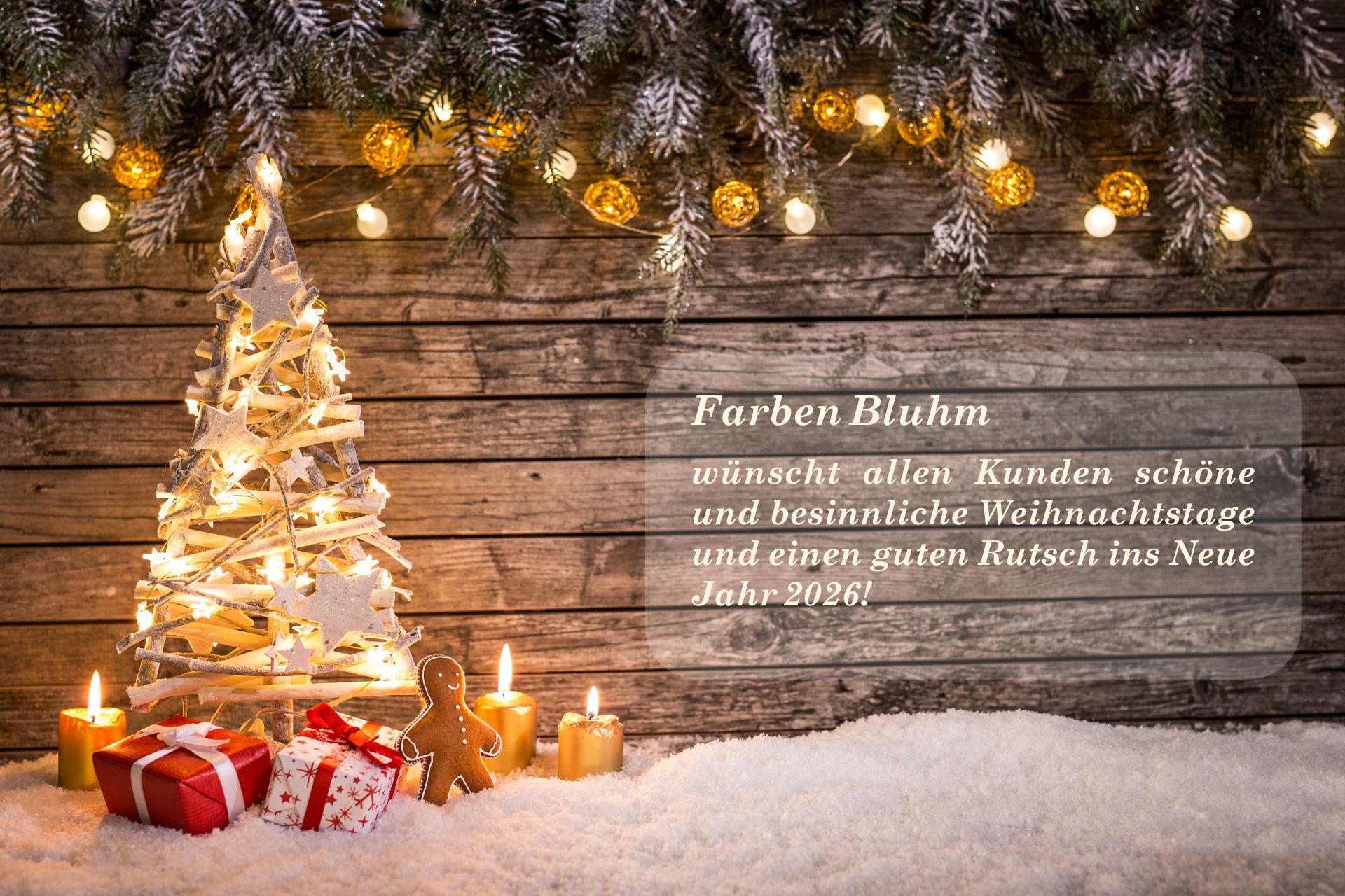 Wir wünschen eine frohe und besinnliche Weihnachtszeit!